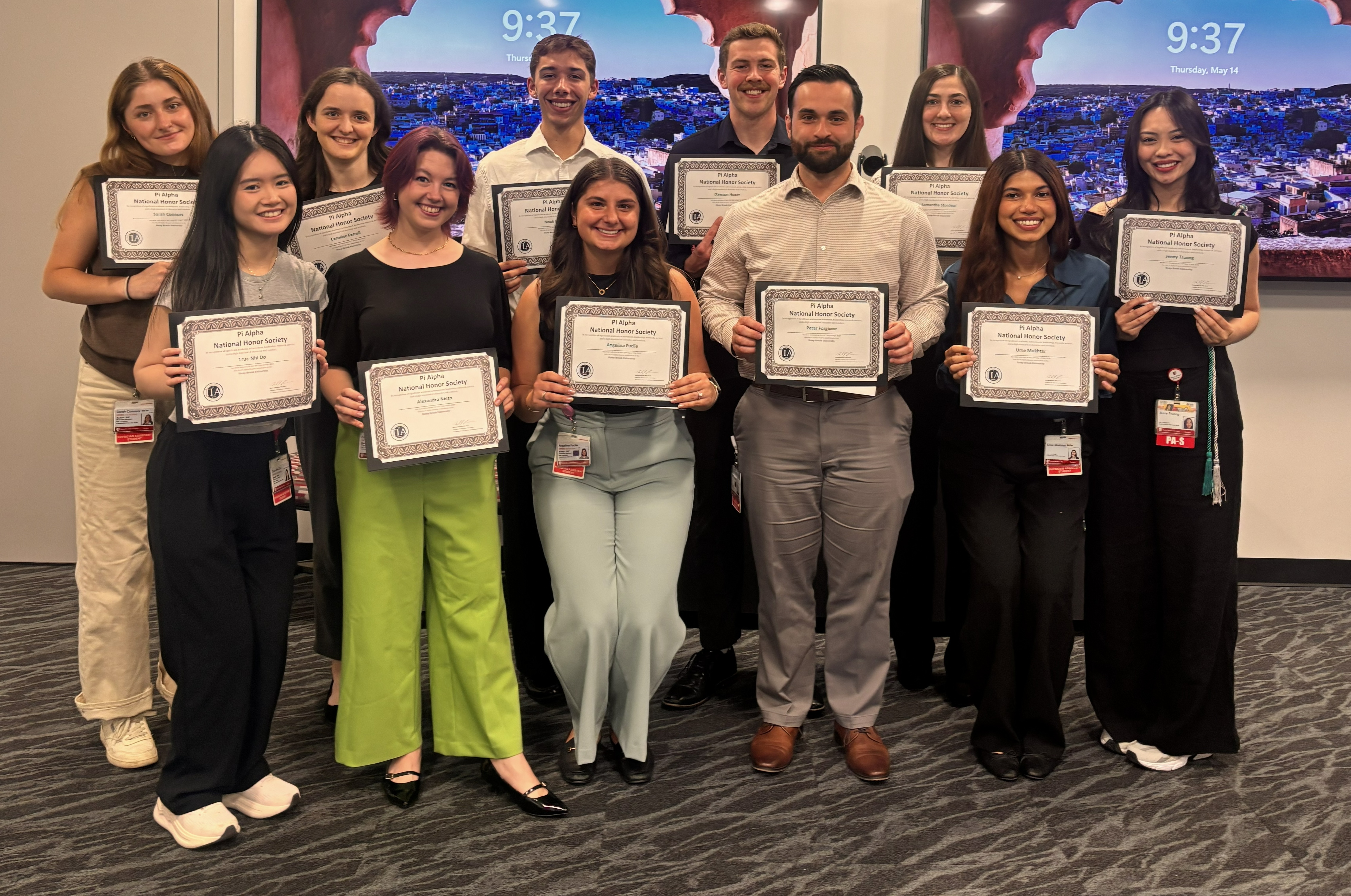 Pi Alpha recipients CL26